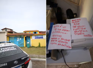 Criminosos invadem unidade de saúde em Cabo Frio e deixam bilhetes após furto: ‘Pão velho’