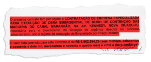Empresa em recuperação judicial firmou contrato sem licitação com a Prefeitura de Nova Iguaçu