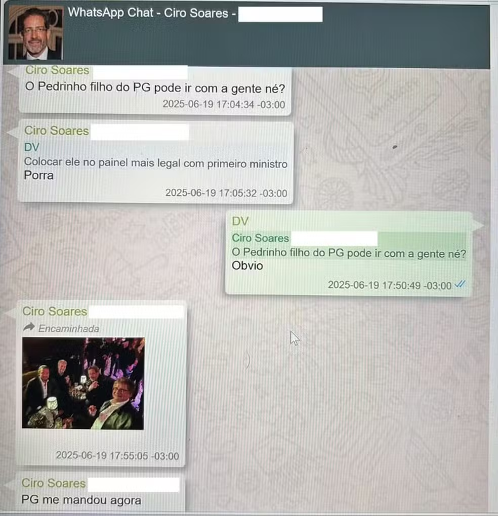 Foto no telefone de Daniel Vorcaro mostra Paulo Gonet fumando charuto com ex-banqueiro em Londres