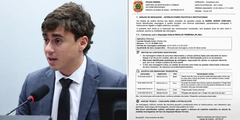 Nikolas divulgou laudo falso feito com IA para tentar se “inocentar”